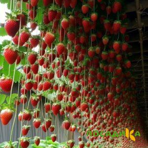 Клубника ампельная Анастасия купить по цене от 370р. в интернет-магазине «Посадика» с доставкой почтой в в Лермонтове и по всей России – [изображение №1].