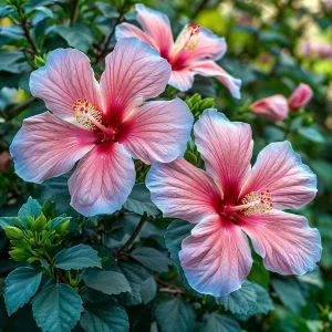 Гибискус садовый Тропикал Сан купить по цене от 293р. в интернет-магазине «Посадика» с доставкой почтой в в Лермонтове и по всей России – [изображение №1].